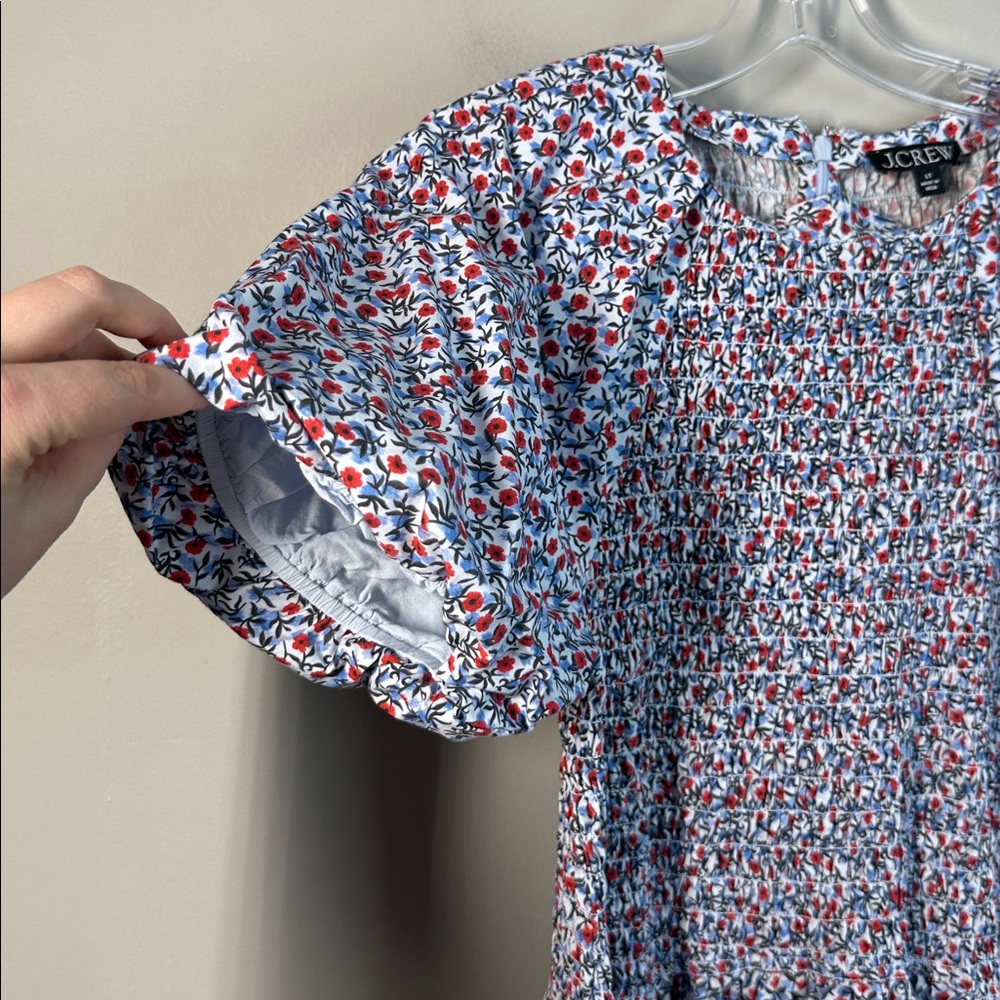 J.Crew Poppy Cotton Poplin Meadow Midi Dress Size ST - Picture 8 of 16